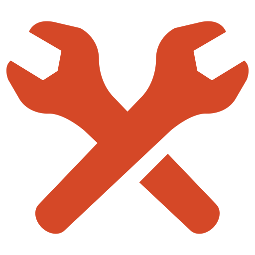 Wrenches Icon in orange